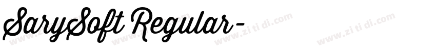 SarySoft Regular字体转换 SarySoft Regular字体转换